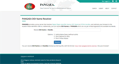 Desktop Screenshot of doi.pangaea.de