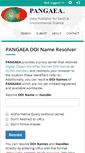 Mobile Screenshot of doi.pangaea.de